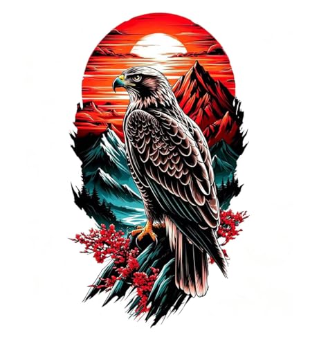 Adesivo de vinil para carro Eagle Mountain Sunset com decalque impermeável, 10,5 x 18 cm, para para-choques, laptops, vidro e paredes, pacote com 2, #CA-061 (Discos de Vinil)
