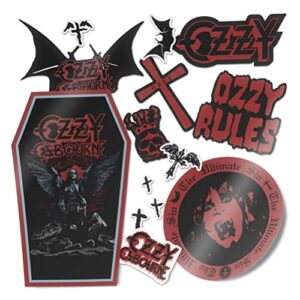Ozzy Osbourne Folha de Adesivo Vinil Decalque Laptop Garrafa de Água Carro Scrapbook (Tipo 2 V8) (Discos de Vinil)