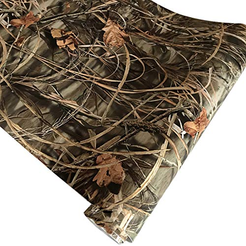 Queenbox 10x152 cm Embrulhos de vinil camuflagem, Woodland Nature Camouflagem autoadesivo filme adesivo para carro filme Rolo de liberação de arQueenbox 10x152cm/3.9x59.8in U2-15292-06 (Discos de Vinil)
