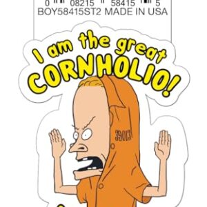 Ata-Boy Beavis and Butt-Head Cornholio Die Cut Adesivo de vinil de 7,6 cm (Discos de Vinil)