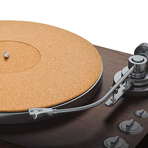 Tapete de cortiça para toca-discos de vinil LP (3 mm) | Tapete para toca-discos com suporte de som acústico audiófilo de alta fidelidade | Tapete deslizante para toca-discos ajuda a reduzir o ruído (Equipamentos)