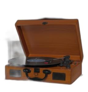 Vitrola Toca-discos Retro Madeira Bluetooth USB Bivolt (Equipamentos)