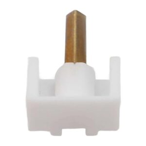 Caneta de substituição para Tenorel N2001 e para Pioneer PL12D, compatível com toca-discos Garrard SP25, agulha ABS de ponta transparente branca (Equipamentos)