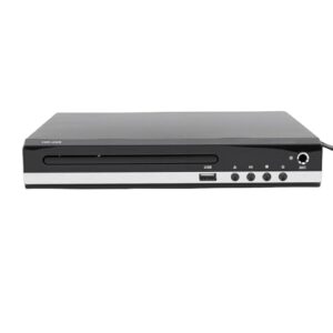 Naroote Leitor de DVD Multi-região, Leitor de DVD HD 1080P, de de Reprodução USB Com Entrada Remota e MIC de karaokê, Ideal para Home Theater (Plugue UE) (CDs)