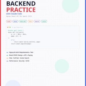 Half the Cycle: Vibe Coding Vol 2 - Backend Practice: Signup, Board CRUD, API, Files, Search, and CI/CD - Ship Real Backends with Claude Code - Byung Hong, Yoo (CDs)