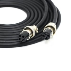 Cabo de ligação de alto-falante primário-secundário de 4 núcleos para Klipsch The Fives/Sevens e HiVi-Swan D200/D300 | Fio de extensão de áudio Master-Slave | Cabo Hi-Fi blindado sem perdas (2 m/3 m/5 (Equipamentos)