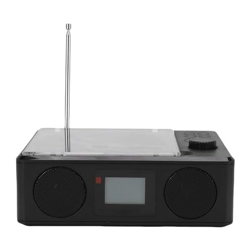 Heayzoki CD Player Portátil, Retro CD Bluetooth Player Com Timer de Alto -falante, Tela LCD, Suporta MP3 de Cartão de Memória USB, CD Player Recarregável para Casa Com Controle Remoto (Equipamentos)