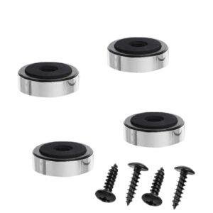 Almofadas de isolamento de alto-falante de borracha EVA 40 mm, pacote com 4 para amplificador de toca-discos (Equipamentos)