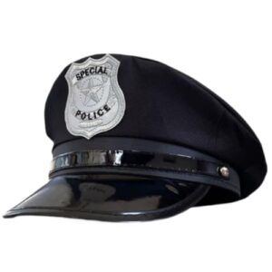 Quepe Chapéu Policial Boina Fantasia Unissex Para Festa e Cosplay (Discos de Vinil)