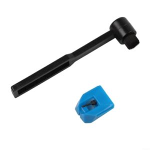 AT-VMN95E Stylus de substituição para cartucho de toca-discos Audio Technica Agulha elíptica AT-LP120X com pincel verde azul (azul) (Equipamentos)
