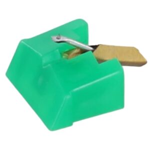 SundiooK Caneta de substituição para Technics EPS270D EPS270C/II EPS290C EPS405C EPS440C, cantilever de alumínio com ponta cônica para toca-discos de alta fidelidade, agulha verde (Equipamentos)