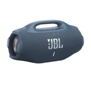 JBL Boombox 4, Altifalante Bluetooth portátil, som JBL Pro, AI Sound Boost, resistente à água/pó IP68, autonomia de 34 h, Life, Auracast, 2 configurações de reforço de graves, azul (Equipamentos)