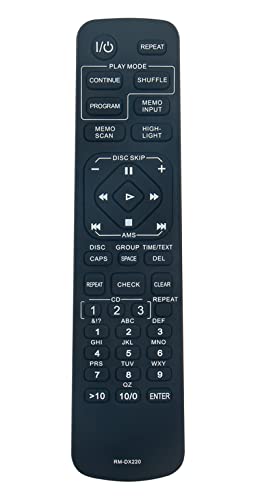 Controle remoto de substituição RM-DX220 adequado para Sony Disc Player CD Changer CDP-CX235 CDP-CX220 CDP-CX220 CDP-CX205 (Equipamentos)