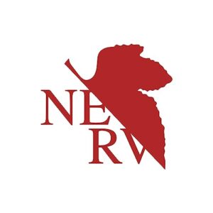 Adesivo de vinil NERV Symbol Decalque Notebook Janela de Carro Laptop 12.7 cm x 12.06 cm (Vermelho) (Discos de Vinil)