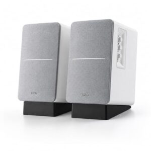Par de Suportes Inclinados para Caixa de Som Compatível com Edifier R1280T Base de Mesa Preta (Equipamentos)