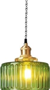 KEFA Lustre Externo Recarregável A Bateria, Luminária Pendente De Vidro Verde Para Teto, 13 Luzes Rgb, Ideal Para Gazebo, Pérgola, Varanda, Pátio, Quintal, Árvore E Ambientes Internos. (Equipamentos)