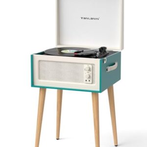 TANLANIN Leitor de discos com suporte, 4 alto-falantes, toca-discos (Equipamentos)