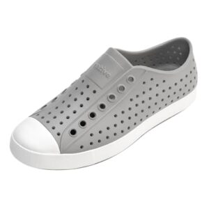 Native Shoes, Jefferson, tênis leve para adultos, Pombo cinza/concha branca, 10 Women/8 Men (Discos de Vinil)