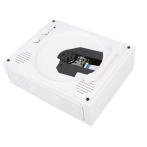 Yunseity CD Player CD Player Portátil Com Alto -falante, MP3 Stéreo Desktop CD Music Player Com Cabo USB e Controle Remoto para Casa (Equipamentos)