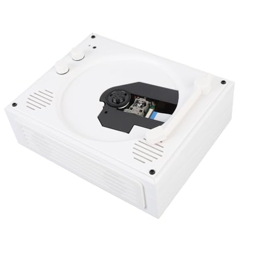Yunseity CD Player CD Player Portátil Com Alto -falante, MP3 Stéreo Desktop CD Music Player Com Cabo USB e Controle Remoto para Casa (Equipamentos)