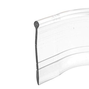 Prime-Line M 6184 varredura inferior de porta de chuveiro de vinil, 94 cm x 2,5 cm, transparente (pacote único) (Discos de Vinil)