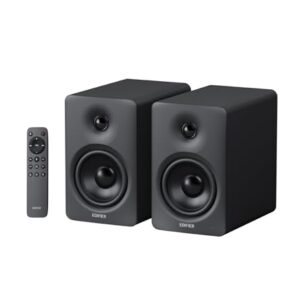 Edifier Alto-falantes de estante M90, alto-falantes de mesa de 100 W RMS, áudio de alta resolução LDAC, alto-falante compacto Bluetooth 6.0, entrada HDMI eARC/óptica/USB-C/AUX (Equipamentos)
