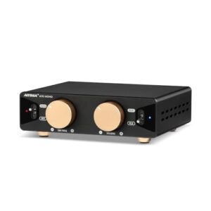 AIYIMA Amplificador mono A70 com receptor de áudio doméstico PFFB, amplificador classe D TPA3255 com subwoofer para alto-falante de estante de home theater, com entradas XLR e RCA e entrada de gatilho (Equipamentos)