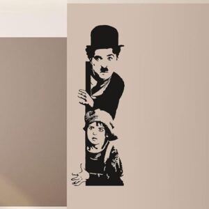 Adesivo Parede Charles Chaplin Cinema Charlie cinema filme (Discos de Vinil)