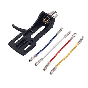 Suporte de metal para toca-discos de Phono preto com 4 fios para Technics SL1200 SL1210 (Equipamentos)