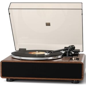 FEKTIK Leitor de discos de vinil com cartucho magnético e alto-falantes (Discos de Vinil)