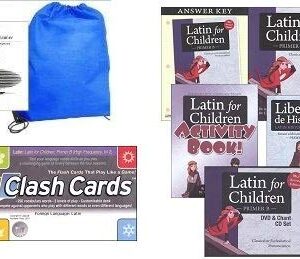 Latin for Children Primer B Mastery Bundle w/ Clash Cards Homeschool Kit in a Bag - Larsen and Perrin (CDs)