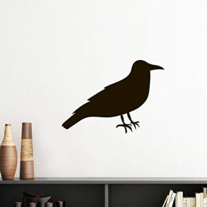 DIYthinker Adesivo de vinil de corvo preto para decoração de parede, decalque autoadesivo (Discos de Vinil)
