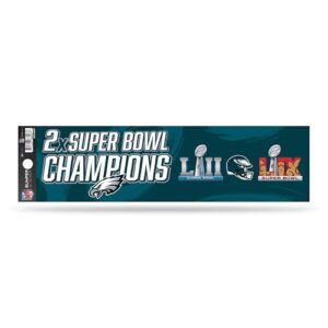 Rico Industries NFL Football Philadelphia Eagles 2 Time Champs (Discos de Vinil)