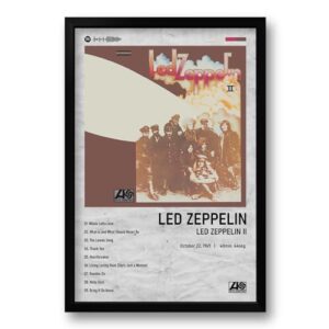 Quadro Álbum Spotify Led Zeppelin II - 40x60cm (CDs)
