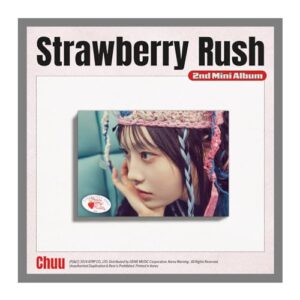 CHUU 츄 Strawberry Rush 2nd Mini Album Standard STAYG Version Case+1p QR PhotoCard+5p Concept PhotoCard+1p Polaroid PhotoCard+2p AR PhotoCard+1p Selfie PhotoCard+1ea User Manual+Tracking Sealed (CDs)
