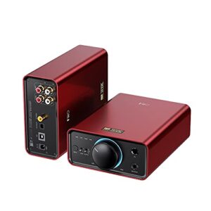 FiiO Amplificador de fone de ouvido K7 HiFi DAC completo balanceado AK4493S*2, XMOS XU208 PCM384kHz DSD256, entradas USB/ótica/coaxial/RCA, saída de 6,35 mm/4,4 mm (Equipamentos)