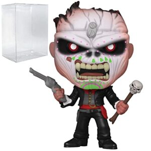 POP Rocks: Iron [Maiden] Eddie – Boneco de vinil Funko Nights of The Dead (pacote com caixa protetora compatível), multicolorido, 9,5 cm (Discos de Vinil)