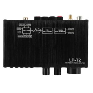 TYTOGE 2.1 Canais Bluetooth 5.1 Amplificador Estéreo de Alta Fidelidade Amplificador Digital Coaxial Usb Reprodução Sem Perdas Usb aux Interface Coaxial Digital 50wx2rms (Plugue dos EUA) (Equipamentos)
