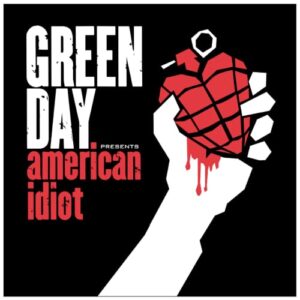 Pôster Green Day - Green Day American Idiot Merch 30,5 x 30,5 cm para quarto, casa, escritório, sala de jogos, decoração de sala de estar (CDs)