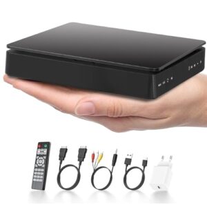 Mini Leitor de DVD HD - Dvd Player, Não Suporta os Formatos CD-ROM ou DVD-ROM. Estes Formatos Só Podem Ser Reproduzidos Utilizando Software de Computador, Fonte de Alimentação DC-5V-2AUSB (Equipamentos)