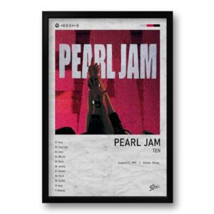 Genérico - Quadro Álbum Spotify Ten - Pearl Jam - 40x60cm (Discos de Vinil)