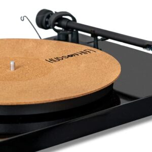 Tapete giratório embutido Corkery – Tapete giratório de cortiça de 2,5 a 20 cm e tapete antiestático para ressonância amortecida - para saída de áudio mais limpa, tapete de cortiça de vinil e (Discos de Vinil)