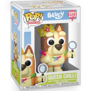 Epic Collectibles Pop Bluey – Boneco de vinil Bingo as Queen Chili (Discos de Vinil)