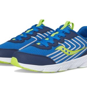 Saucony Tênis infantil unissex Wind 3 0, Azul marinho/azul, 17 (Discos de Vinil)