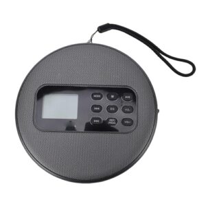Yunir Leitor de CD Portátil Com Alto-falantes, CD Player Pessoal Recarregável para Carro e Casa, Bluetooth -R MP3 Music Disc Player, Compacto e Fácil de Usar, Inclui Fones de (Equipamentos)
