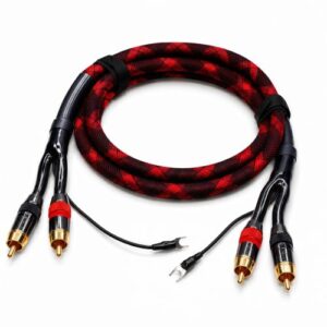 CDPMWVC Cabo Phono RCA OFC Chapeado a Ouro 9,5 m para toca-discos (Equipamentos)