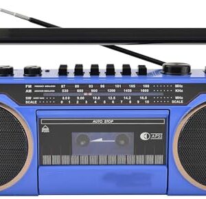 Boombox De Cd Player Retro Estilo Clássico Dos Anos 80, Rádio Portátil De Leitor De, Rádio Am/fm, Gravador De Bluetooth Com Botões De Ajuste Me, Para Viagem De Reunião De Família, C (Equipamentos)