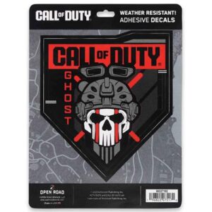 Adesivo de vinil Call of Duty Modern Warfare Ghost - Adesivo Call of Duty para carro, janela ou laptop (Discos de Vinil)