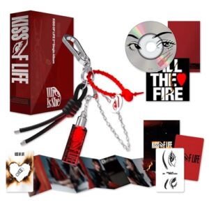 Who is she 2nd Single Album (Seek Ver.) Package Box + Mini Light + Sticker Pack + Concept Photocard Set + Accordion Booklet + 4 Extra Photocards Official K-POP Sealed Album - KISS OF LIFE (CDs)