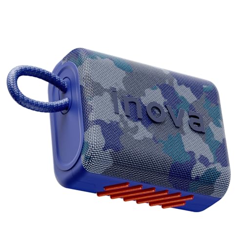 Caixa de Som, inava, Go- 5, Caixa de Som Portáteis Bluetooth,Terceira geração, 15h de reprodução, À Prova D'água IP67, TWS/USB/TF(Azul Piscina) (Equipamentos)